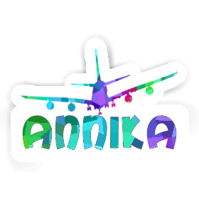 Annika Sticker Airplane Image