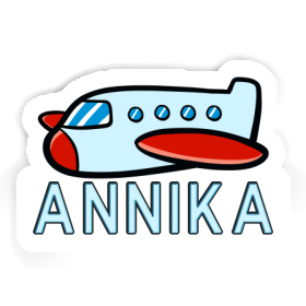 Flugzeug Aufkleber Annika Image