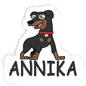 German Pinscher Sticker Annika Image