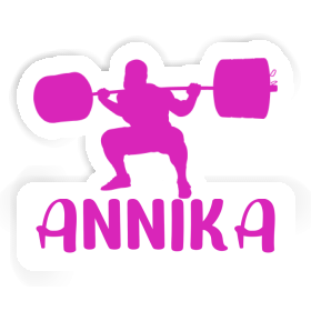 Annika Sticker Gewichtheberin Image