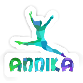 Annika Aufkleber Gymnastin Image