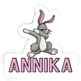 Sticker Annika Dabbing Hare Image