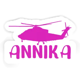 Helicopter Sticker Annika Image