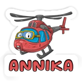 Hélicoptère Autocollant Annika Image