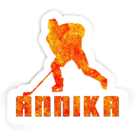 Joueur de hockey Autocollant Annika Image