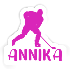 Autocollant Joueuse de hockey Annika Image