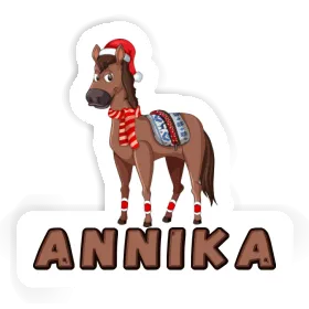 Aufkleber Annika Weihnachtspferd Image