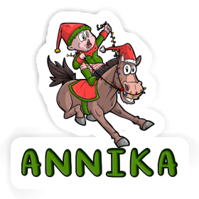 Sticker Annika Christmas Horse Image