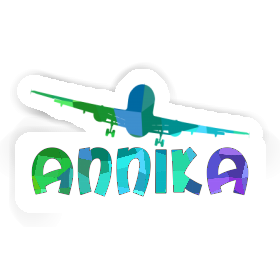 Annika Sticker Airplane Image