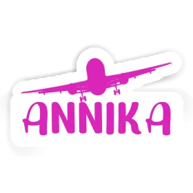 Annika Sticker Airplane Image