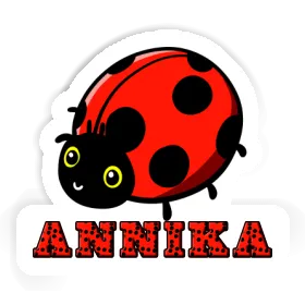 Annika Aufkleber Marienkäfer Image