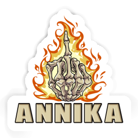 Sticker Annika Middlefinger Image