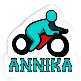 Annika Sticker Motorbike Driver Image