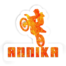 Autocollant Annika Motocrossiste Image