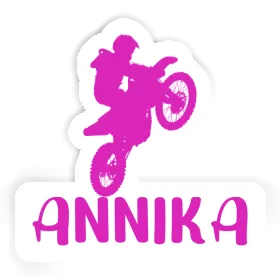 Motocrossiste Autocollant Annika Image