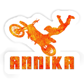 Annika Aufkleber Motocross-Fahrer Image