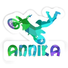 Motocross Rider Sticker Annika Image