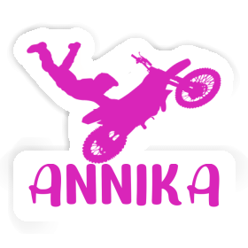 Annika Sticker Motocross Rider Image