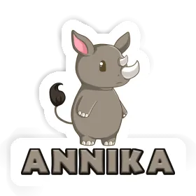 Annika Sticker Rhino Image