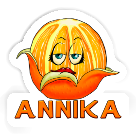 Orange Autocollant Annika Image