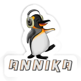 Sticker Music Penguin Annika Image