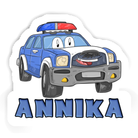 Sticker Police Car Annika Image