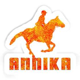 Annika Autocollant Cavalière Image