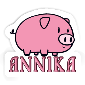 Sticker Annika Pig Image