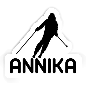 Aufkleber Skifahrerin Annika Image