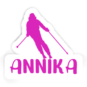 Skifahrerin Aufkleber Annika Image