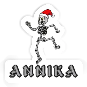 Annika Sticker Christmas Skeleton Image