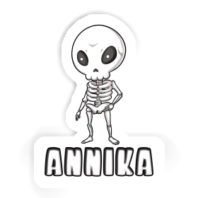 Annika Sticker Skeleton Image