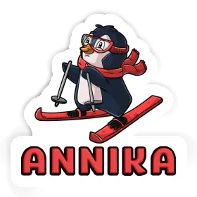 Skier Sticker Annika Image