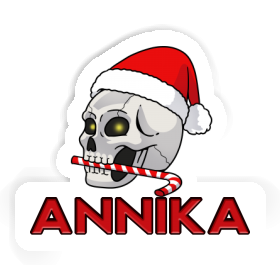 Annika Sticker Christmas Skull Image