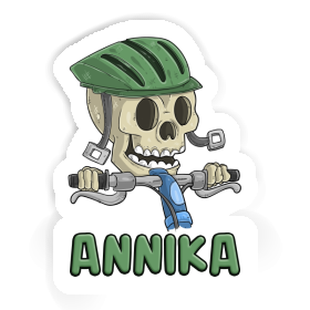 Sticker Bicycle Rider Annika Image