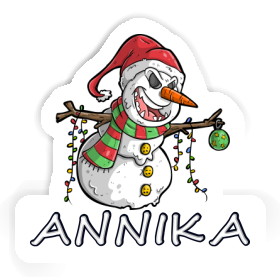 Schneemann Aufkleber Annika Image