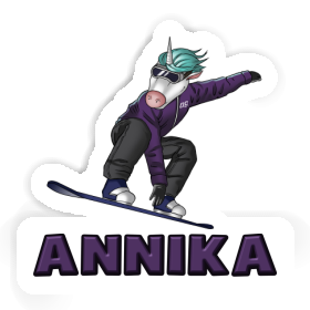 Snowboarder Sticker Annika Image