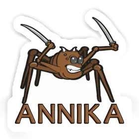 Sticker Annika Fighting Spider Image