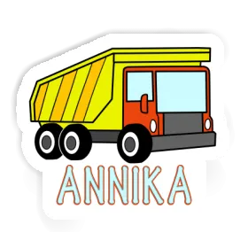 Dump Truck Sticker Annika Image