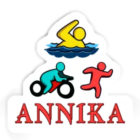 Triathlet Sticker Annika Image