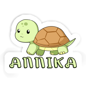 Aufkleber Schildkröte Annika Image