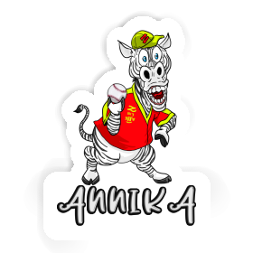 Sticker Annika Zebra Image