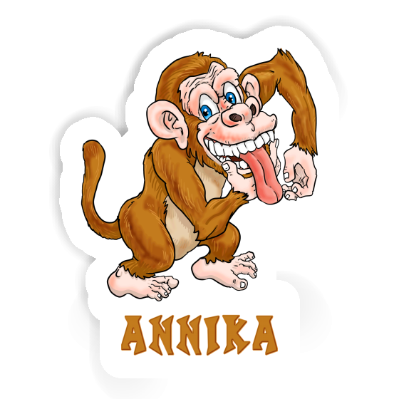 Annika Sticker Affe Notebook Image