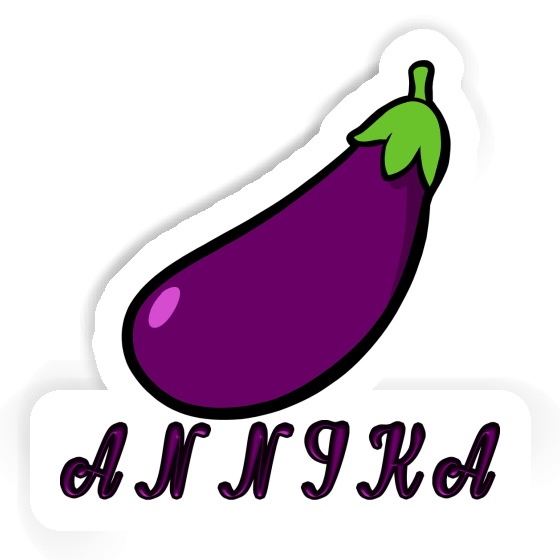 Annika Sticker Eggplant Laptop Image