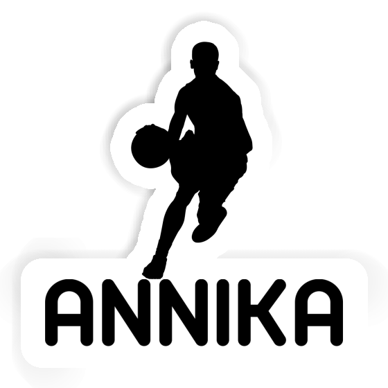 Sticker Basketball Player Annika Notebook Image