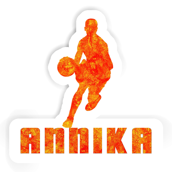 Sticker Annika Basketball Player Laptop Image