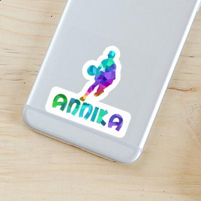 Sticker Annika Basketball Player Laptop Image