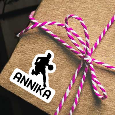 Annika Sticker Basketball Player Notebook Image