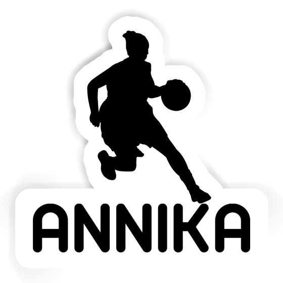 Annika Sticker Basketball Player Laptop Image