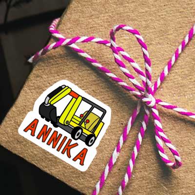 Mini-Excavator Sticker Annika Notebook Image